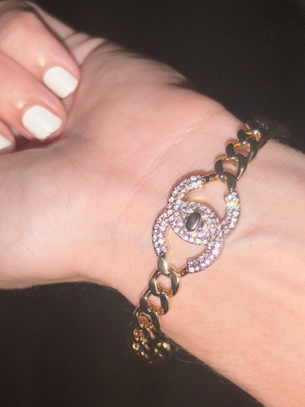✴️🪩⛓️  CC Open Chain Cuff🫸🏼⛓️✴️ - Picture 4 of 13